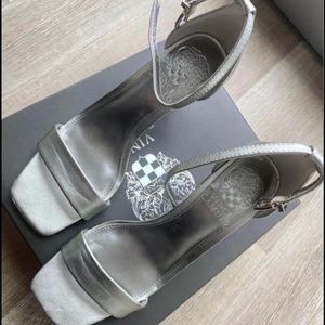 Brand New Silver Vince Camuto Heels, Size 6